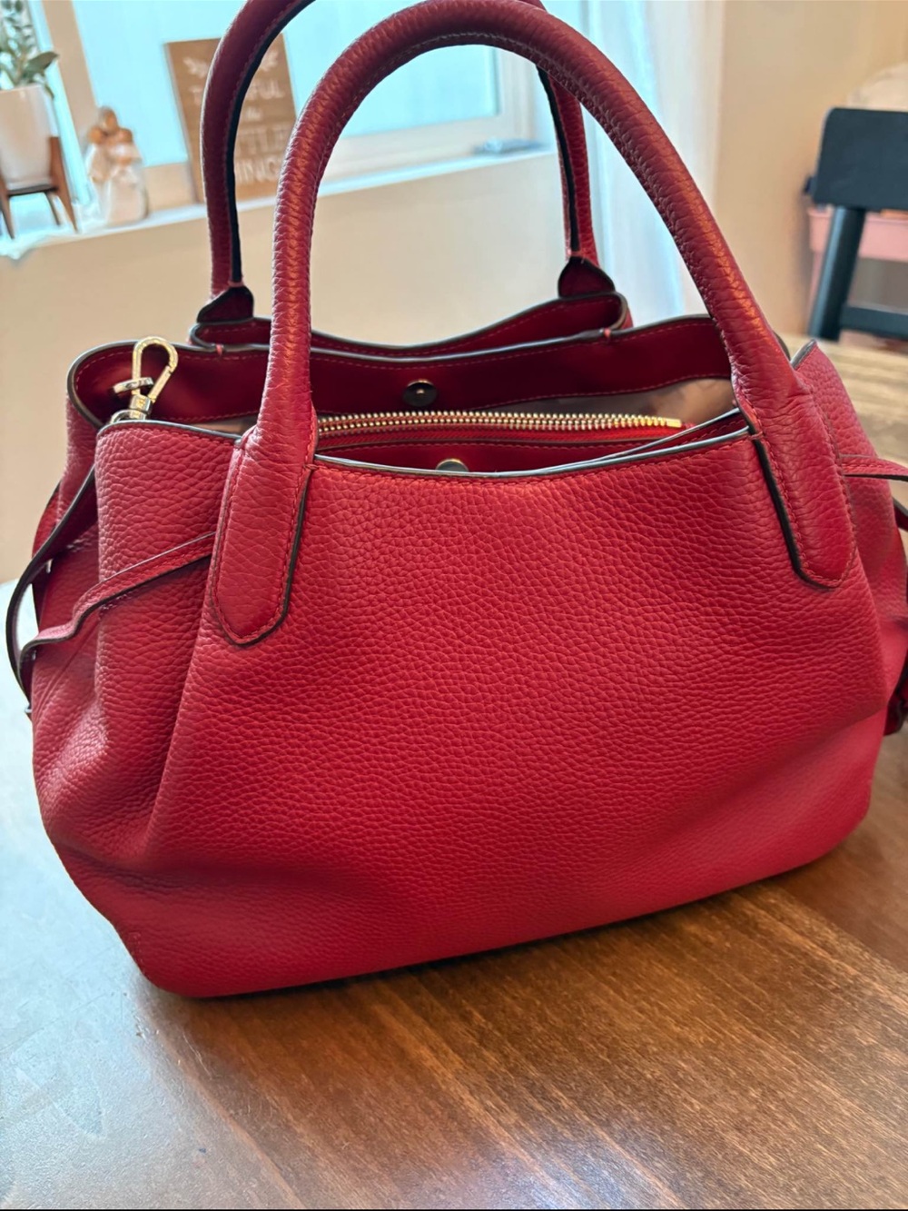 kate spade Red Pebbled Leather Dumpling Bag - Picture 2 of 5